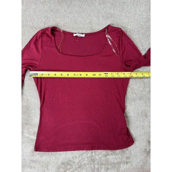 Iris Square Neck Top  Soft Blouse Size Large - Picture 8 of 12